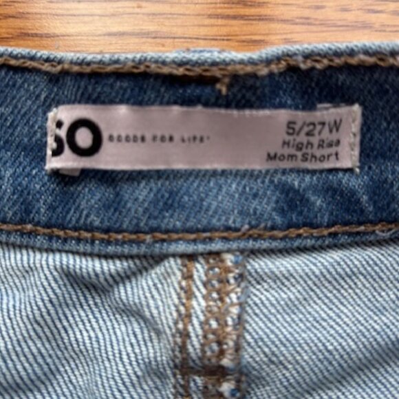 Women's Distressed Jean Shorts Size 5 / 27W - Picture 6 of 6